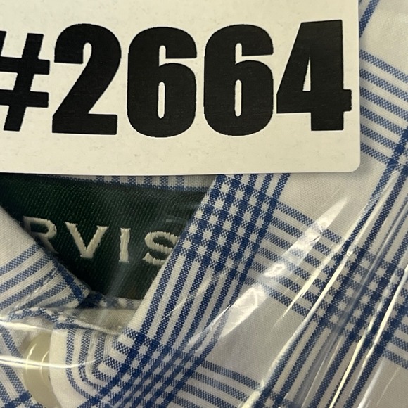 Orvis Shirt Large Blue White Gingham Button-Up Stretch Modern Classic Plaid Men - Picture 11 of 11